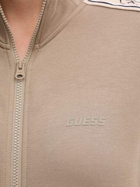 Guess bluza BRITNEY damska kolor beżowy z aplikacją V2YQ16 KB3P2