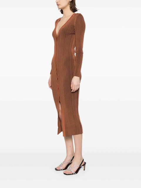 STAUD Shoko dress - Brown