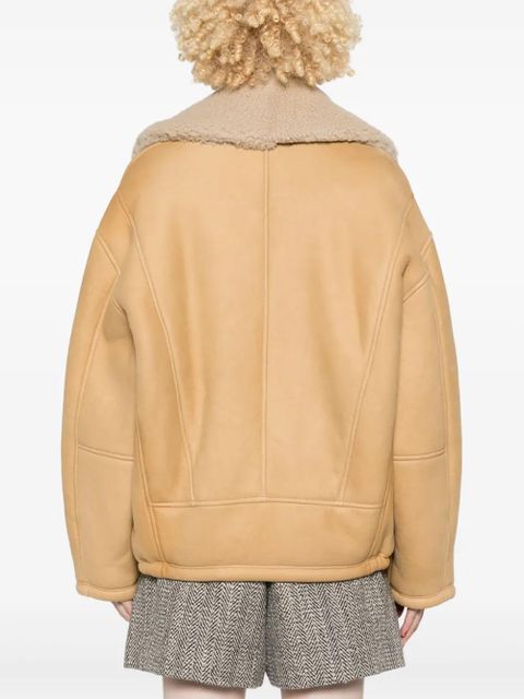 Golden Goose leather jacket - Neutrals