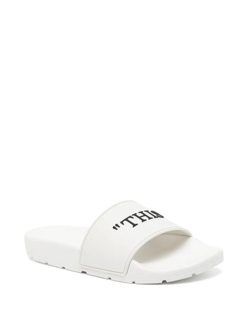 Off-White graphic-print flip flops - zdjęcie produktu nr 2