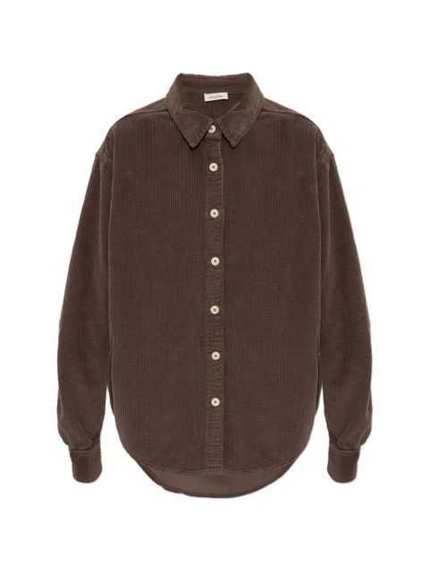 American Vintage Padow buttoned corduroy shirt - Brown - zdjęcie produktu nr 1