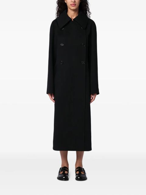 LOEWE double-breasted wool coat - White