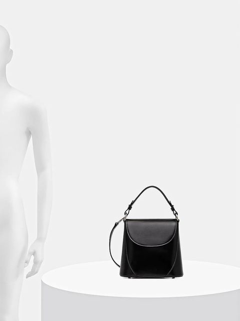 Answear.LAB torebka skórzana kolor czarny