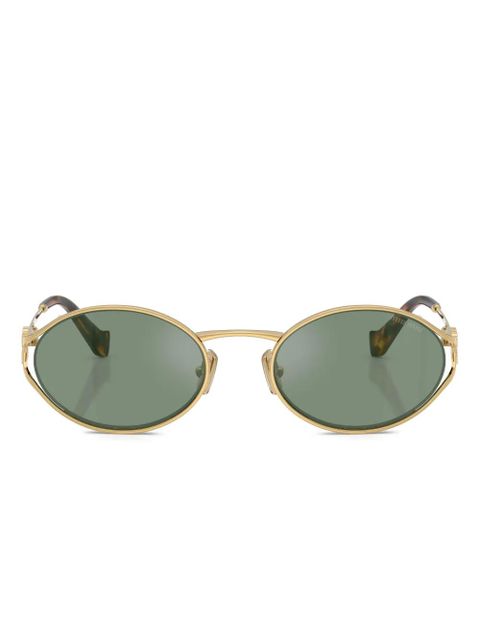 Miu Miu Eyewear round-frame sunglasses - Gold - zdjęcie produktu nr 1