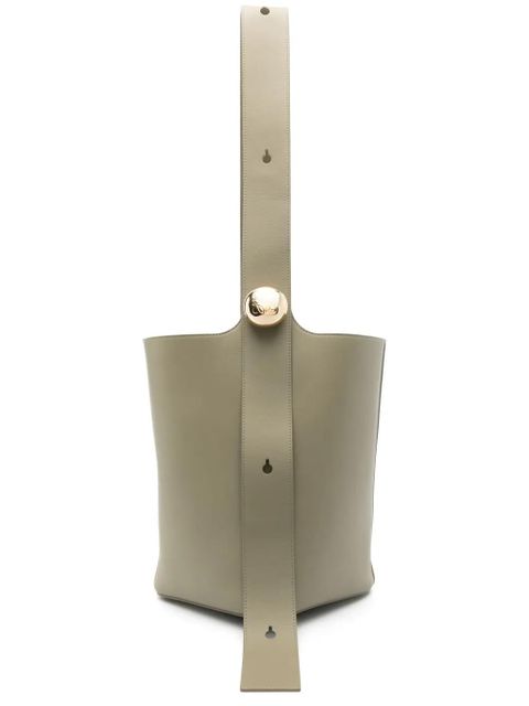 LOEWE medium Pebble leather bag - Green - zdjęcie produktu nr 1