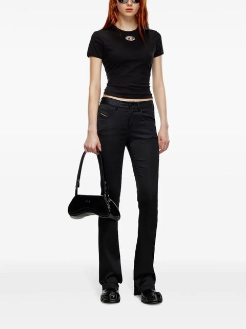 Diesel logo-plaque cotton T-shirt - Black - zdjęcie produktu nr 2