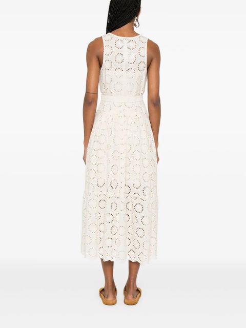 TWINSET broderie-anglaise maxi dress - Neutrals