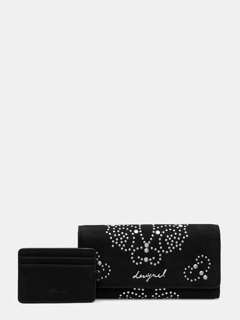 Desigual portfel POKER FACE MARIONA damski kolor czarny 25WAYP46 - zdjęcie produktu nr 1