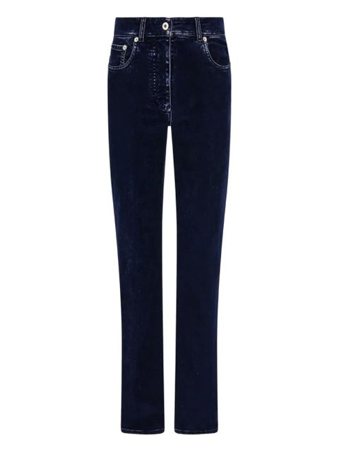 Ferragamo flocked five-pockets trousers - Blue - zdjęcie produktu nr 1
