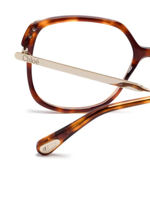 Chloé Eyewear square-frame glasses - Brown