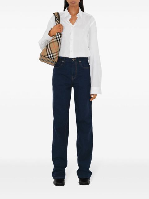 Burberry small check tote bag - Neutrals - zdjęcie produktu nr 2