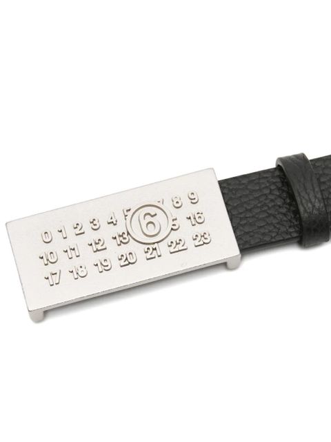 MM6 Maison Margiela Numeric plaque belt - Black