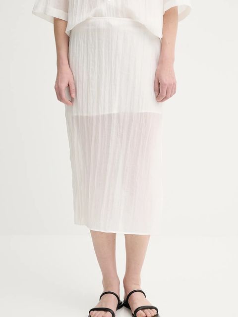 Filippa K spódnica kolor biały midi prosta 31762.FK - zdjęcie produktu nr 1