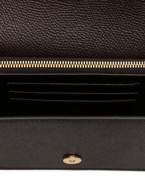 Valentino Garavani mini leather clutch - Brown