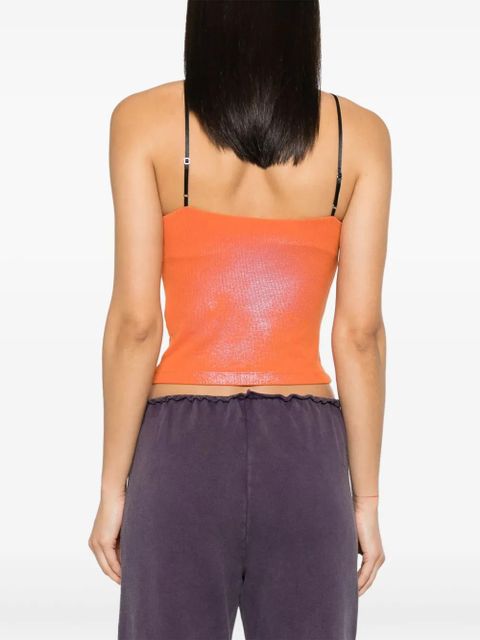 Diesel T-Wami ribbed-knit top - Orange