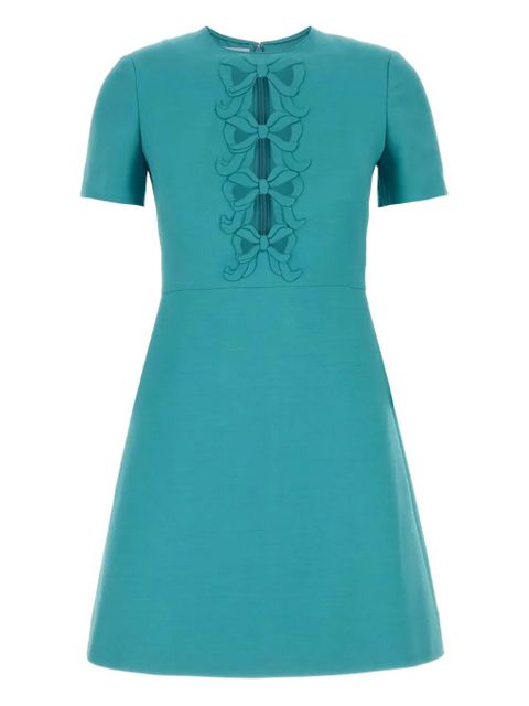 Valentino Garavani Crepe Couture embroidered mini dress - Blue - zdjęcie produktu nr 1