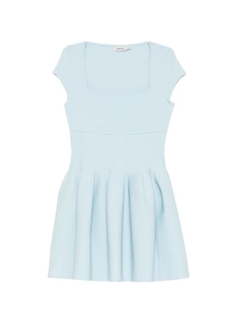 Simkhai square-neck flared mini dress - Blue - zdjęcie produktu nr 1