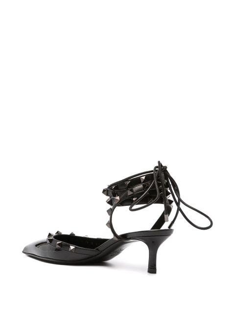 Valentino Garavani Rockstud patent-leather pumps - Black - zdjęcie produktu nr 2