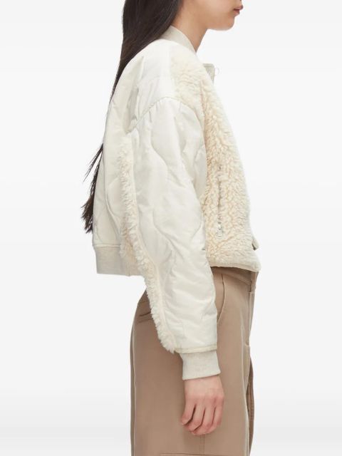 3.1 Phillip Lim quilted teddy-panelled jacket - Neutrals