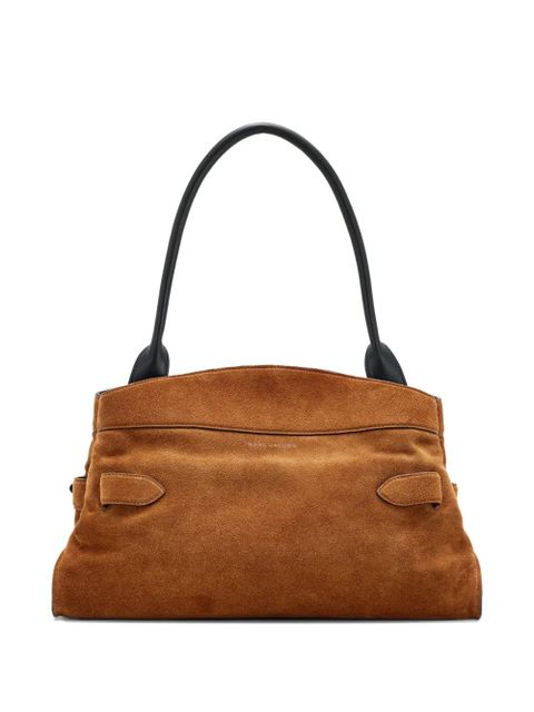 Marc Jacobs large Dakota belt-buckle suede shoulder bag - Brown
