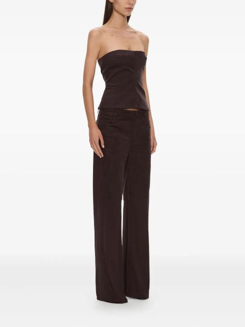 Christopher Esber taped corduroy jersey trousers - Brown - zdjęcie produktu nr 2