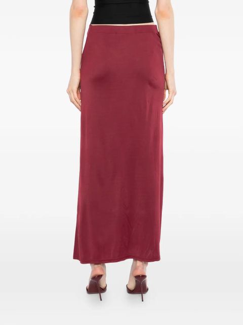 FARM Rio floral-embellished maxi skirt - Red