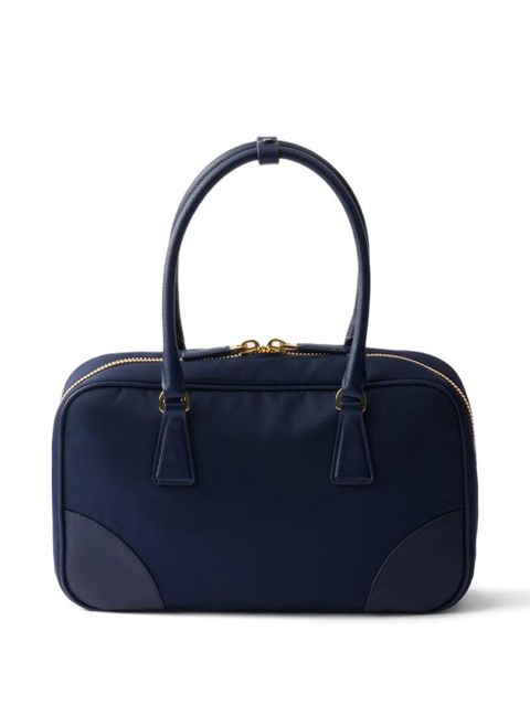 Prada medium logo-detail tote bag - Blue - zdjęcie produktu nr 2
