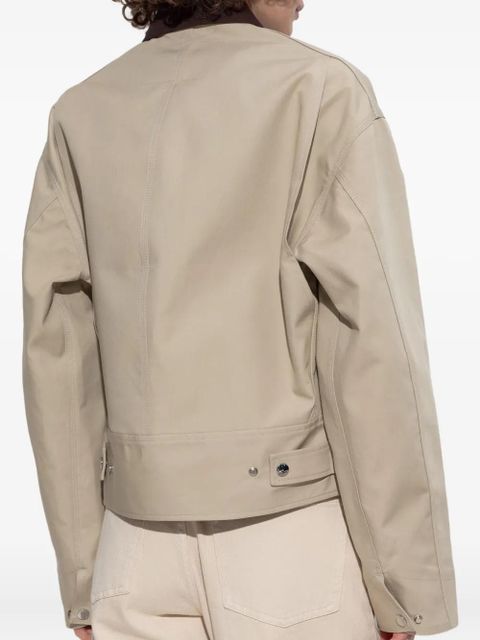 JW Anderson cropped zip-front jacket - Neutrals