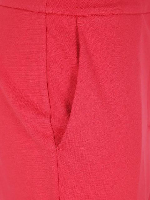 TWINSET logo-plaque trousers - Red