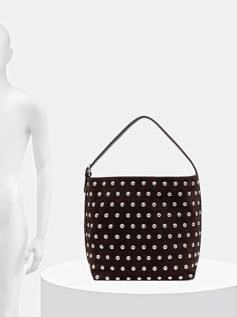 Liviana Conti torebka skórzana kolor brązowy A5WA61