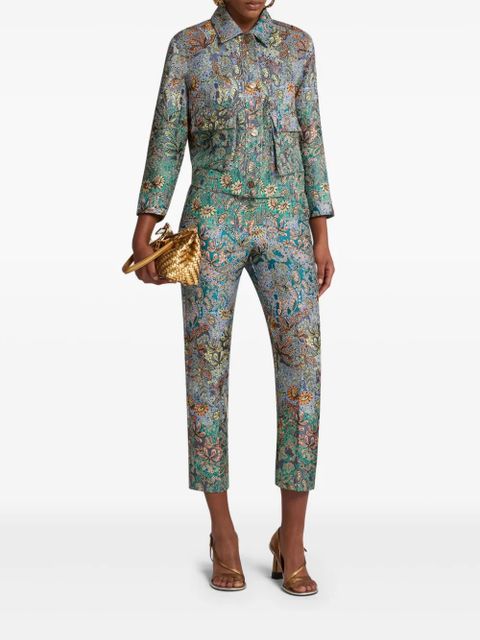 ETRO floral-jacquard jacket - Blue - zdjęcie produktu nr 2
