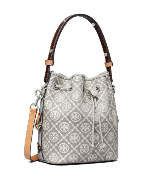 Tory Burch monogram bucket bag - Grey