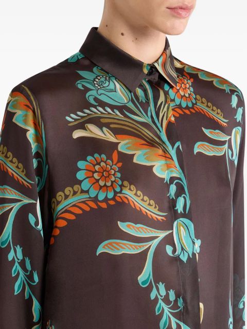 ETRO floral-print shirt - Brown