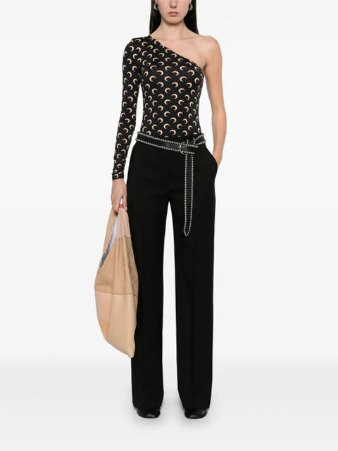 Marine Serre straight-leg trousers - Black - zdjęcie produktu nr 2