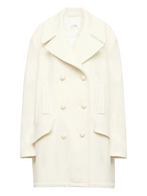MM6 Maison Margiela double-breasted coat - Neutrals - zdjęcie produktu nr 1