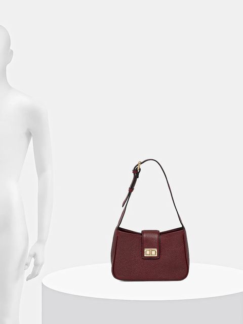 Geox torebka skórzana SOLANGY kolor bordowy D45KSA 00046