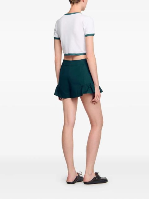 SANDRO two-tone T-shirt - White