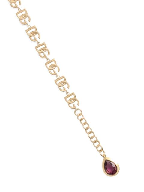 Dolce & Gabbana logo-plaque bracelet - Gold