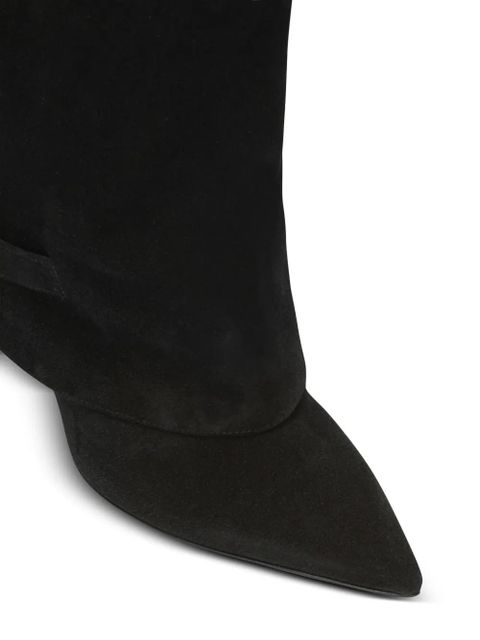 Balmain 95mm gaiter-effect boots - Black
