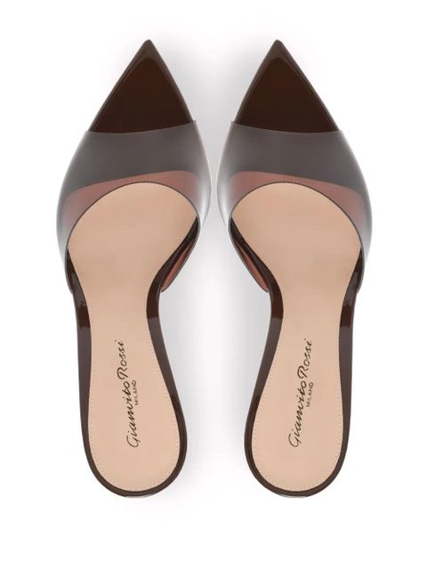 Gianvito Rossi Elle 85mm point-toe sandals - Brown