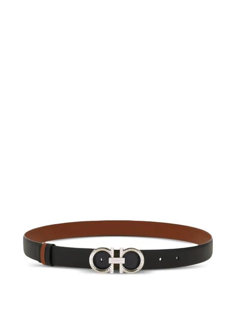 Ferragamo reversible adjustable Gancini belt - Black - zdjęcie produktu nr 1