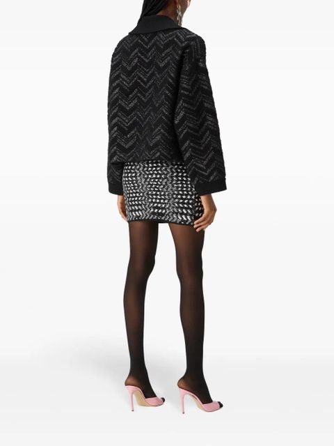 Missoni zigzag lamé mini skirt - Black