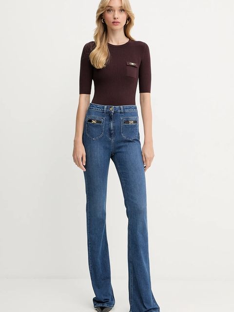 Elisabetta Franchi sweter z jedwabiem - zdjęcie produktu nr 1