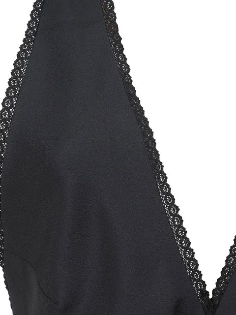 Faithfull the Brand lace V-neck dress - Black