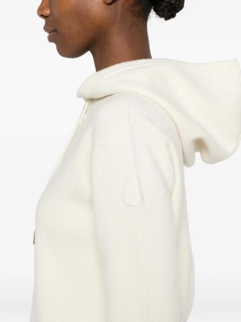 Moncler hooded zip cardigan - Neutrals