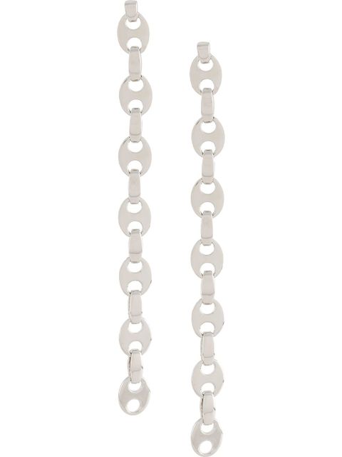 Rabanne chain link earrings - Silver - zdjęcie produktu nr 1