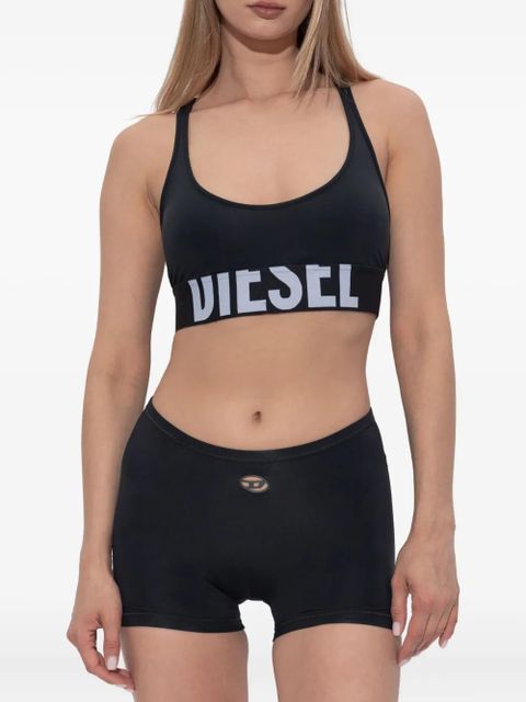Diesel Allison-D-Pop logo-embellish sports bra - Black