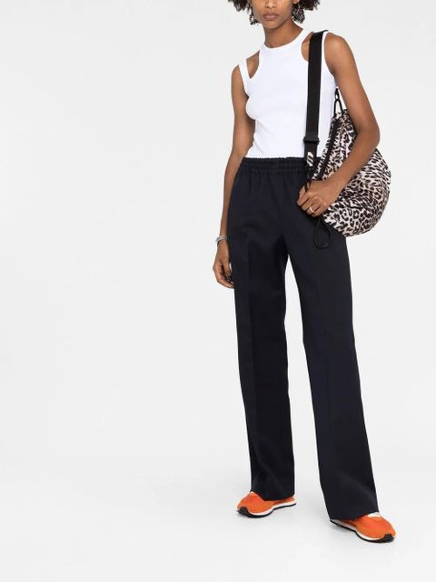 Golden Goose elasticated high-waist trousers - Blue - zdjęcie produktu nr 2