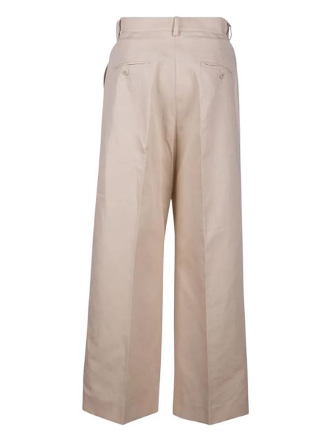 Weekend Max Mara belt-loop virgin-wool trousers - Neutrals - zdjęcie produktu nr 2