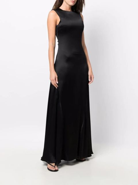 AMI Paris side-panel long dress - Black
